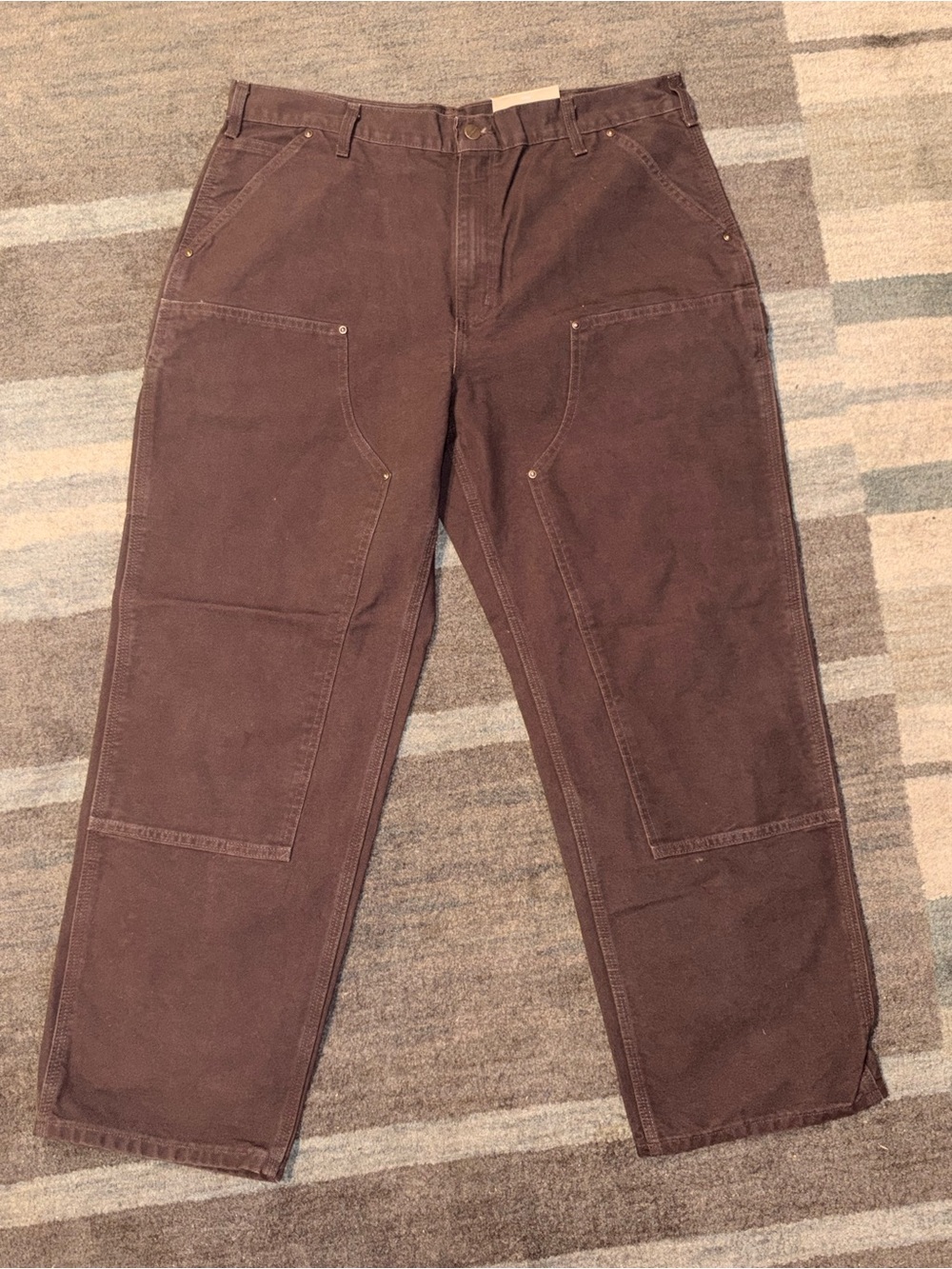 Carhartt Loose Straight Washed Duck Double-Front Dungaree